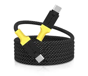 Tactical MagRope USB-C/USB-C 1m černá/žlutá
