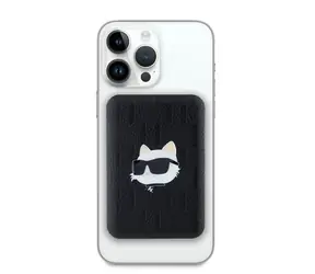 Karl Lagerfeld Embossed Choupette Head MagSafe Powerbanka 5000mAh černá