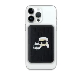Karl Lagerfeld Embossed K&CH Heads MagSafe Powerbanka 5000mAh černá