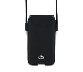 Lacoste PVC Iconic Petit Pique Kapsa na Telefon XL černá