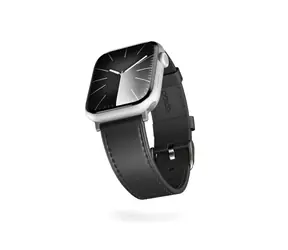 Epico Leather Watch Strap kožený řemínek pro Apple Watch 38/40/41/42mm černá