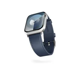 Epico Leather Watch Strap kožený řemínek pro Apple Watch 38/40/41/42mm modrá
