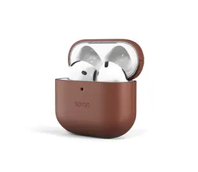 Epico Leather case Ochranné kožené pouzdro pro Apple Airpods 4/4 (ANC) hnědá