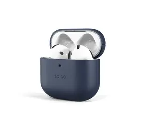 Epico Leather case Ochranné kožené pouzdro pro Apple Airpods 4/4 (ANC) modrá