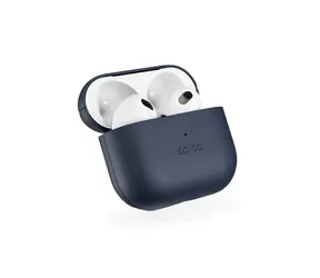 Epico Leather case Ochranné kožené pouzdro pro Apple Airpods 3 modrá