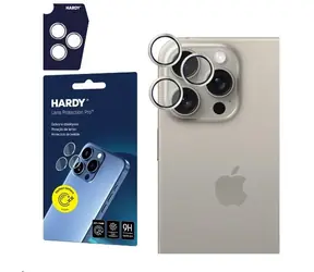 3mk HARDY Lens Protection Pro skla na fotoaparát pro Apple iPhone 15 Pro Max Natural