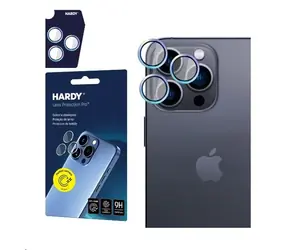 3mk HARDY Lens Protection Pro skla na fotoaparát pro Apple iPhone 15 Pro Max Rainbow