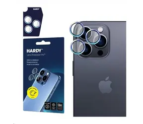 3mk HARDY Lens Protection Pro skla na fotoaparát pro Apple iPhone 15 Pro Rainbow