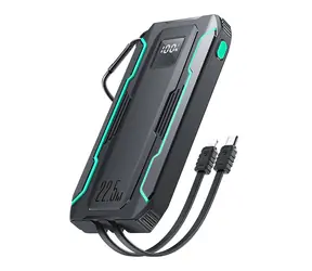 Joyroom JR-L017 černá / Power Bank / 10000 mAh / kabel Lightning / 1x USB-C 