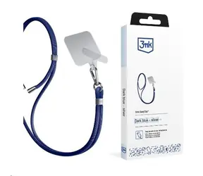 3mk EasyClip šňůrka na telefon Dark Blue (silver)