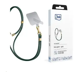 3mk EasyClip šňůrka na telefon Dark Green (gold)
