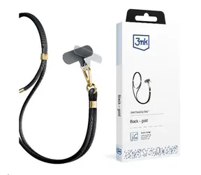 3mk EasyClip šňůrka na telefon Elite Black (gold)