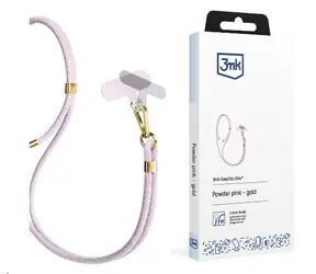 3mk EasyClip šňůrka na telefon Elite Powder Pink (gold)