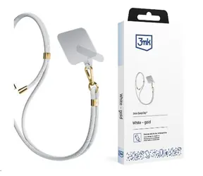 3mk EasyClip šňůrka na telefon White (gold)