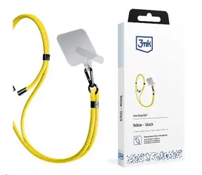 3mk EasyClip šňůrka na telefon Yellow (black)