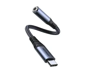Joyroom SY-C01 Audio adaptér USB-C (M) - Jack 3.5mm (F) černá 