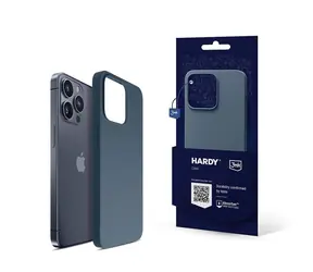3mk Hardy Silicone MagCase zadní kryt pro Apple iPhone 15 Pro Royal Blue