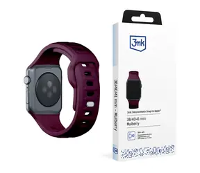 3mk Silicone Watch Strap pro Apple 38/40/41 mm Mulberry