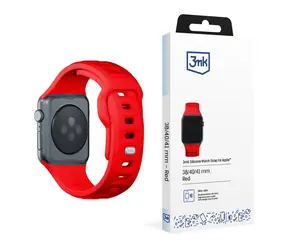 3mk Silicone Watch Strap pro Apple 38/40/41 mm Red
