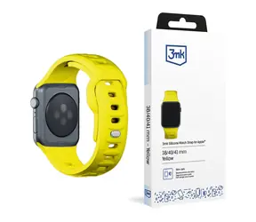 3mk Silicone Watch Strap pro Apple 38/40/41 mm Yellow