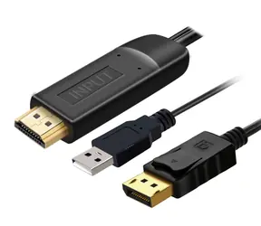 PremiumCord Kabel HDMI 2.0 na DisplayPort 1.2 pro rozlišení 4K@60Hz 2m