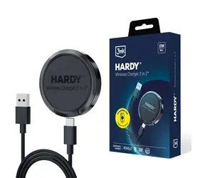 3mk HARDY Wireless Charger 2in1 bezdrátová nabíječka s funkcí stojánku 15w černá