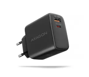 AXAGON ACU-PQ45 černá / GaN nabíječka do sítě / 1x USB-A / 1x USB-C / 45W