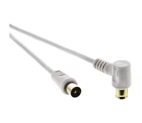 SENCOR SAV 169-075W anténní koaxiální kabel M-F 90° 7.5m