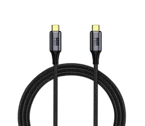 PremiumCord USB4 Gen 3x2 40Gbps 8K@60Hz opletený kabel Thunderbolt 3 délka 0.8m / 240W