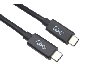 PremiumCord USB4 Gen 3x2 40Gbps 8K@60Hz kabel Thunderbolt 3 délka 0.5m