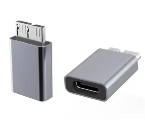 PremiumCord Aluminium adaptér USB C samice - USB3.0 Micro B samec