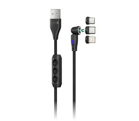 CONNECT IT Magnetic PowerLink 3in1 kabel (USB-C/Lightning/MicroUSB) 2m