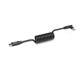 PORT CONNECT Spring cable USB-C do USB-C 10 PACK černá / 65W