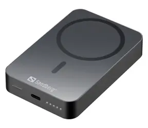 Sandberg Mag Wireless Powerbank černá / MagSafe / 10000mAh / USB-C / 15W