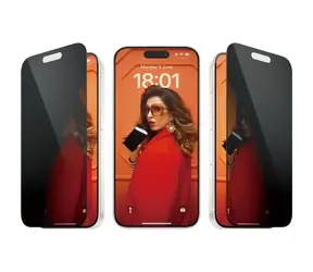 PanzerGlass Tvrzené sklo UWF Privacy s aplikátorem pro Apple iPhone 15 Pro černá