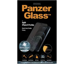 PanzerGlass Tvrzené sklo Case Friendly Privacy AB pro Apple iPhone 12 Pro Max černá