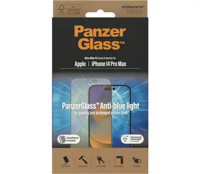 PanzerGlass Tvrzené sklo UWF Anti-Bluelight AB s aplikátorem pro Apple iPhone 14 Pro Max černá