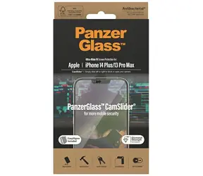 PanzerGlass Tvrzené sklo UWF CamSlider AB pro Apple iPhone 14 Plus/13 Pro Max černá