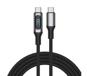 Rocoren Digital Rychlonabíjecí kabel USB-C (M) - USB-C (M) 1 m šedá 