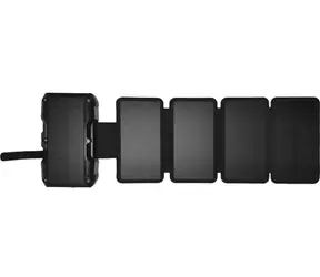 Sandberg Solar 5-Panel Powerbank černá / bezdrátové nabíjení / USB-A/C / 27000mAh / 15W / IP54 / LCD displej