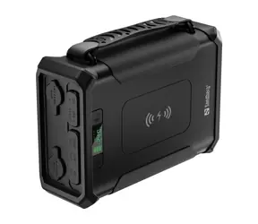 Sandberg Survivor Powerbank 8in1 černa / svítilna / 96000mAh / 2x USB-A / USB-C / IPX4