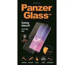 PanzerGlass Tvrzené sklo Case Friendly pro Samsung Galaxy S10 Fingerprint komp. černá