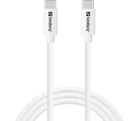 Sandberg USB-C AC Charger bílá / PD 20W / datový kabel USB-C - USB-C 1m