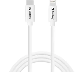 Sandberg USB-C AC Charger bílá / PD 20W / datový kabel USB-C - Lightning 1m