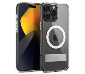Spigen Caseology Capella MagSafe Kickstand ochranný kryt pro Apple iPhone 16 Pro Max clear white