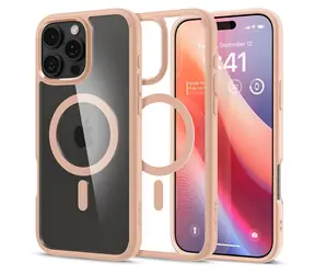 Spigen Ultra Hybrid MagSafe ochranný kryt pro Apple iPhone 16 Pro Max rose titanium