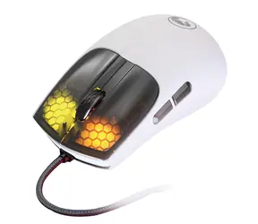 Marvo M727 bílá / herní optická myš / 12000 DPI / RGB / USB / 1.6m
