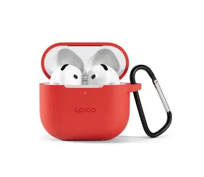 Epico Silikonové outdoor pouzdro pro Apple AirPods 4/4(ANC) červená