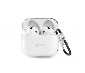 Epico Transparent Cover pouzdro pro Apple AirPods 4/4(ANC) bílá transparentní 