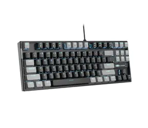 MageGee MK-STAR šedo-černá / Mechanická klávesnice / US layout / kabel USB-A / RGB podsvícení 